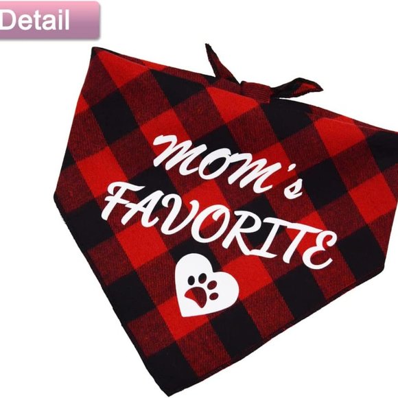 Mother's Day 2 Plaid Pet Bandanas Super Pretty!! Cat or Dog Fashion Scarfs - Picture 2 of 5